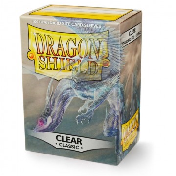 10001   dragon shield standard sleeves   clear 100 sleeves