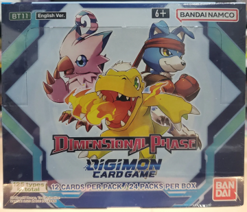 Bt11   digimon card game   dimensional phase booster display