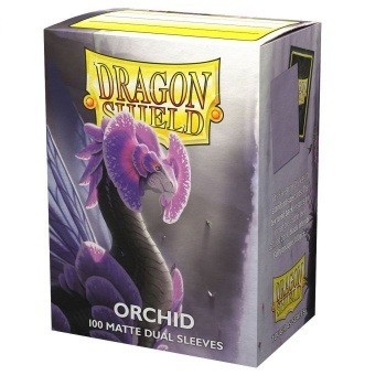 Dragon shield dual matte sleeves   orchid emme 100 sleeves