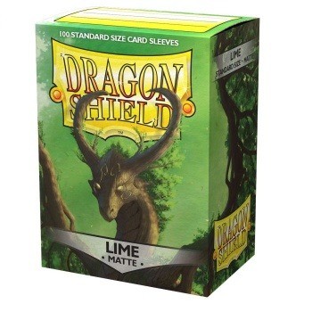 Dragon shield matte lime standard sleeves