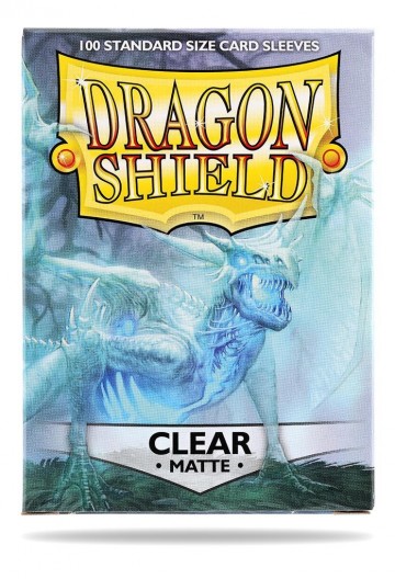 Dragon shield standard sleeves   matte clear 100 sleeves