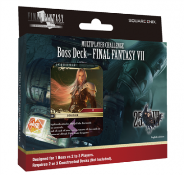 Final fantasy tcg   multiplayer challenge boss deck display 6 deck   final fantasy vii   en
