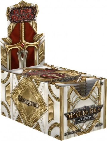 Flesh  blood tcg   mastery pack warrior booster display