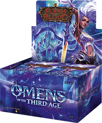 Flesh  blood tcg   omens of the third age booster display
