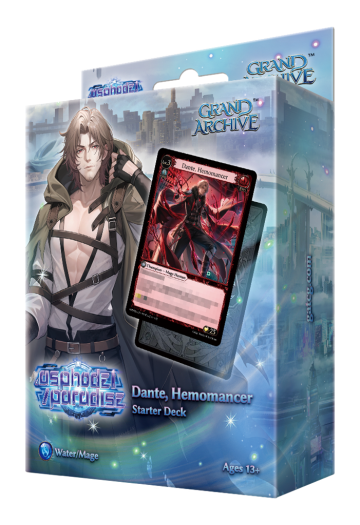 Grand archive tcg  dante hemomancer starter deck display 8 decks   en