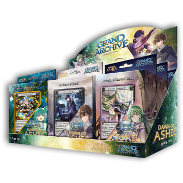Grand archive tcg  dawn of ashes starter deck display 9 decks   en