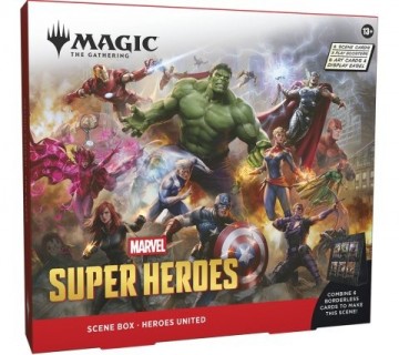 Mtg   marvel super heroes heroes united scene box