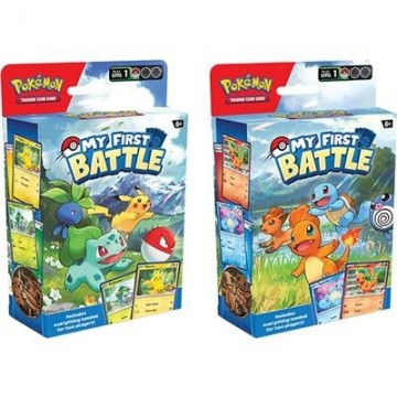 Pkm   my first battle   bulbasaur vs pikachu  charmander vs squirtle