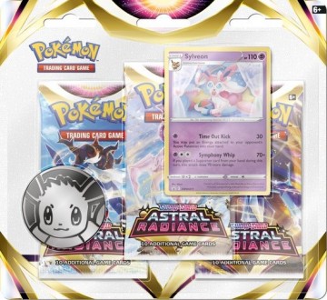 Pokemon   swsh 10 astral radiance 3 pack blister   sylveon