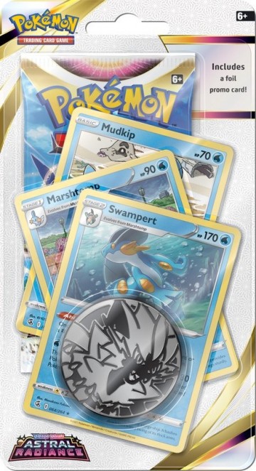 Pokemon   swsh 10 astral radiance premium checklane blister   swampert