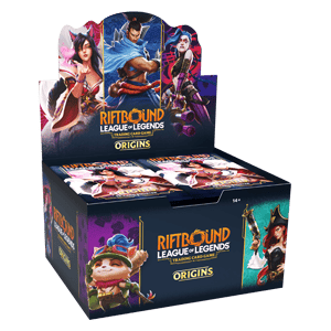 Riftbound lol set one origins booster display