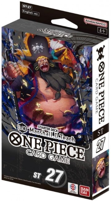 St27   one piece card game   black marschall d teach starter deck