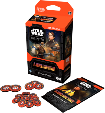 Star wars unlimited   a lawless time spotlight leia organa deck