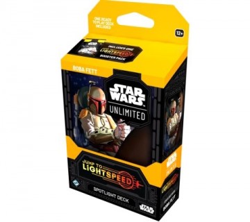 Star wars unlimited   jump to lightspeed spotlight deck   boba fett