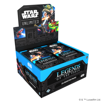 Star wars unlimited   legends of the force booster display