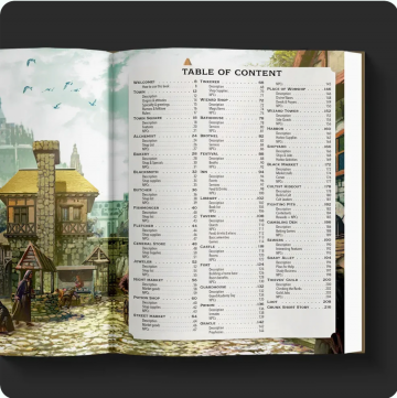 Worlds at a glance town  villages book