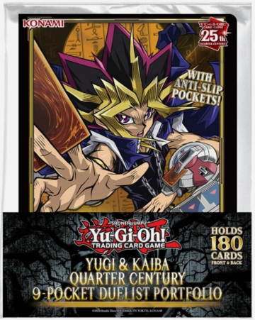 Yu gi oh   yugi  kaiba quarter century 9 pocket portfolio